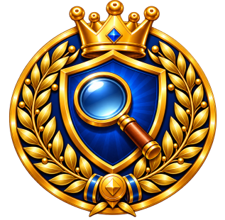 Badge Enquêteur avéré — univers 21e Siècle